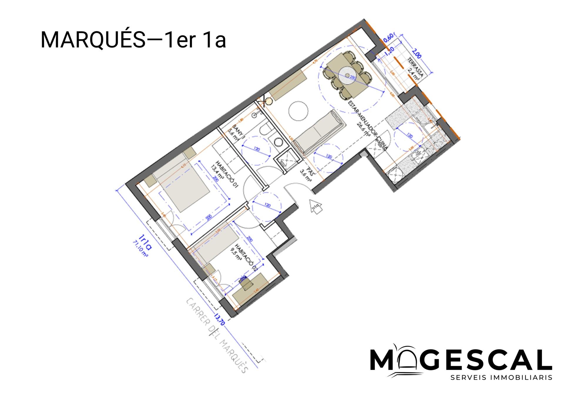 Piso en venta en Girona Capital con Aire acondicionado, Calefacción y Balcón