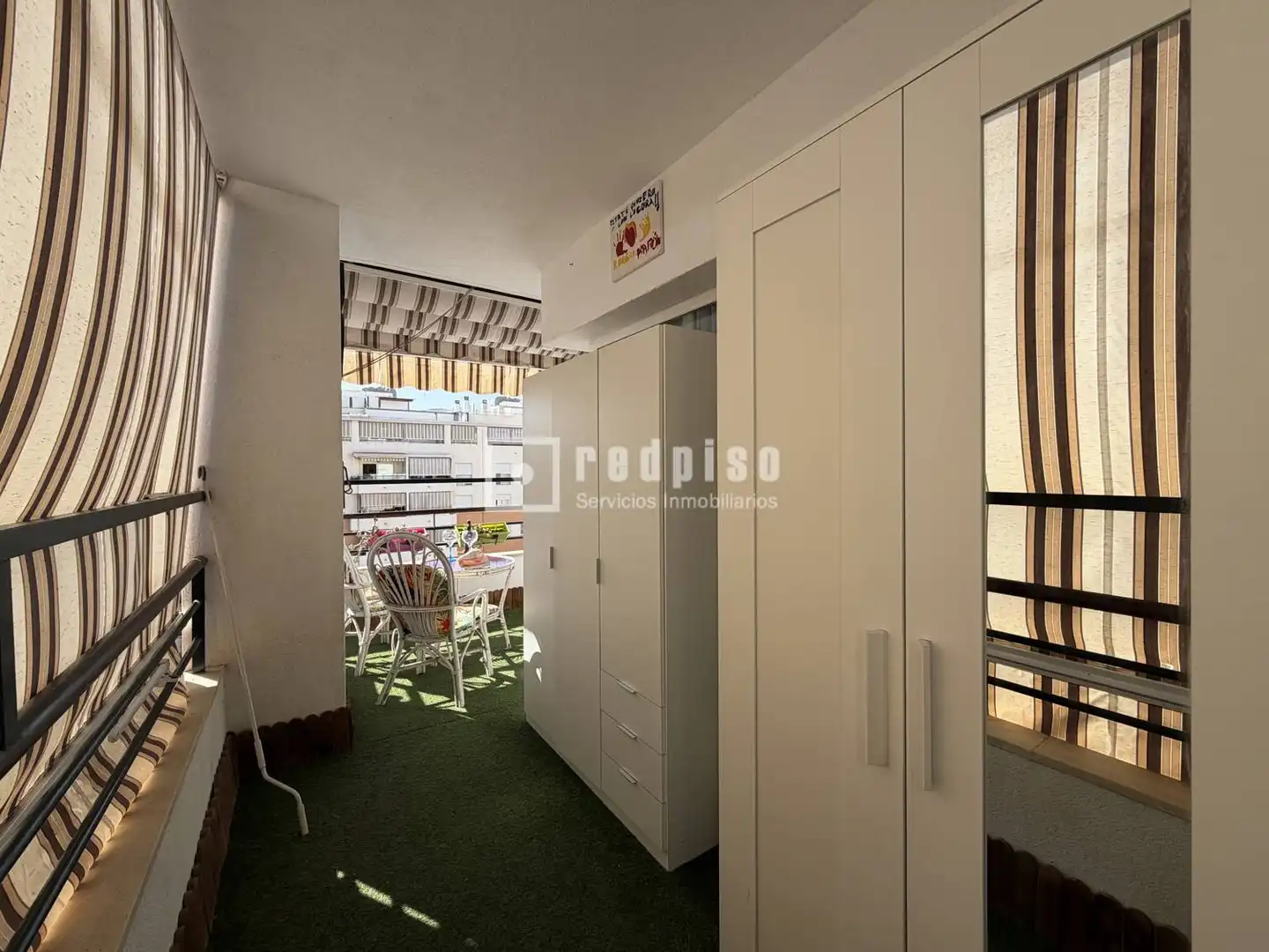 Schlafzimmer von Wohnung zur Miete in Málaga mit Klimaanlage, Heizung und Privatgarten