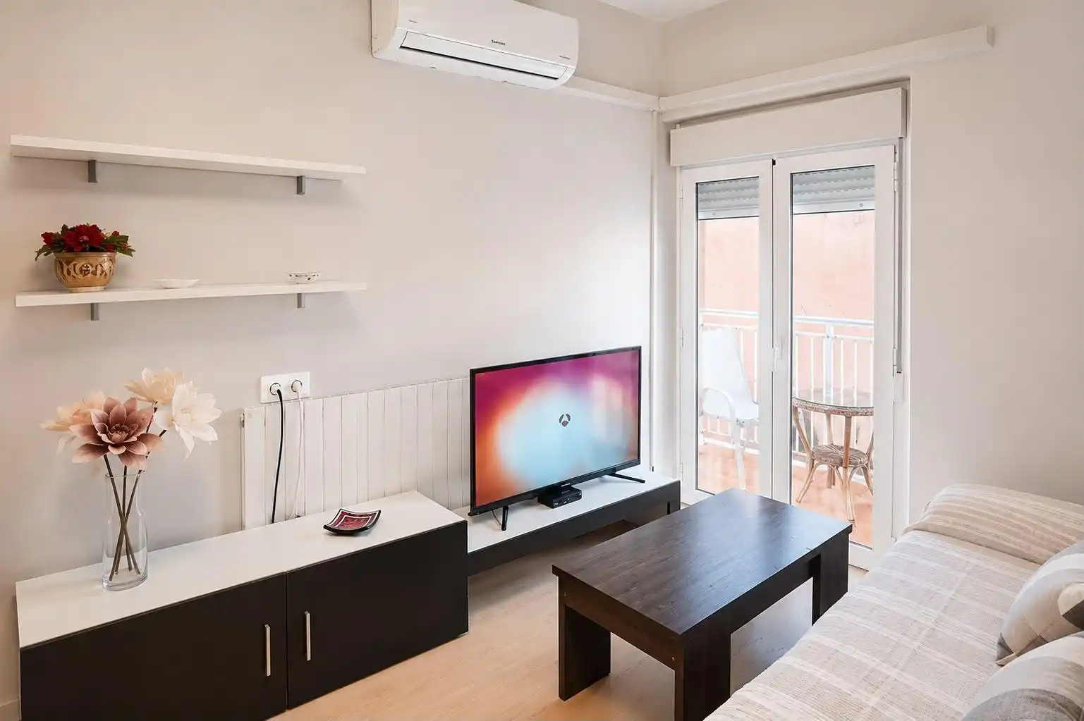 Living room of Apartments for rent in San Pedro del Pinatar  with Air Conditioner, Furnished and Washing machine