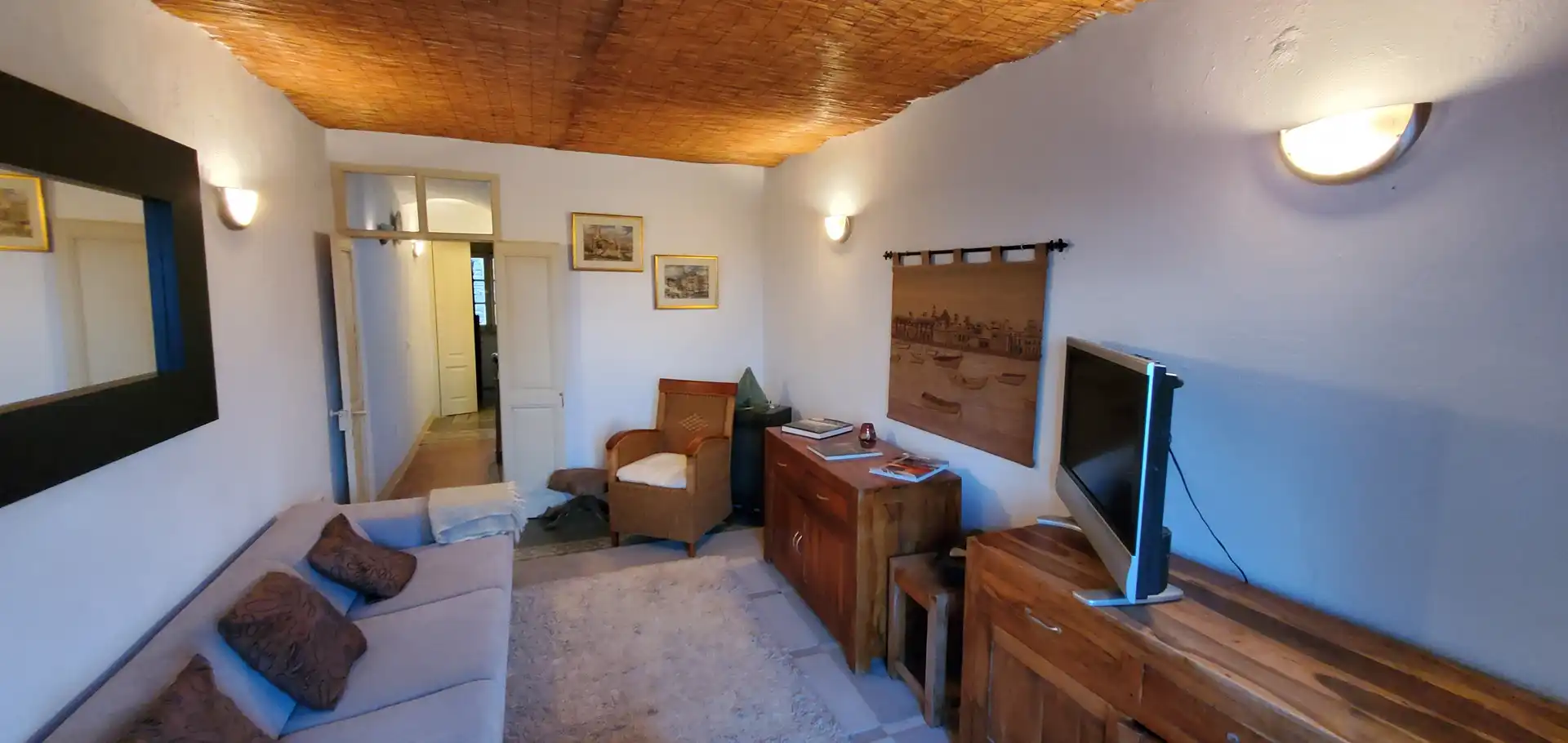 Sala d'estar de Casa adosada en venda en Saus, Camallera i Llampaies amb Aire condicionat, Calefacció i Terrassa