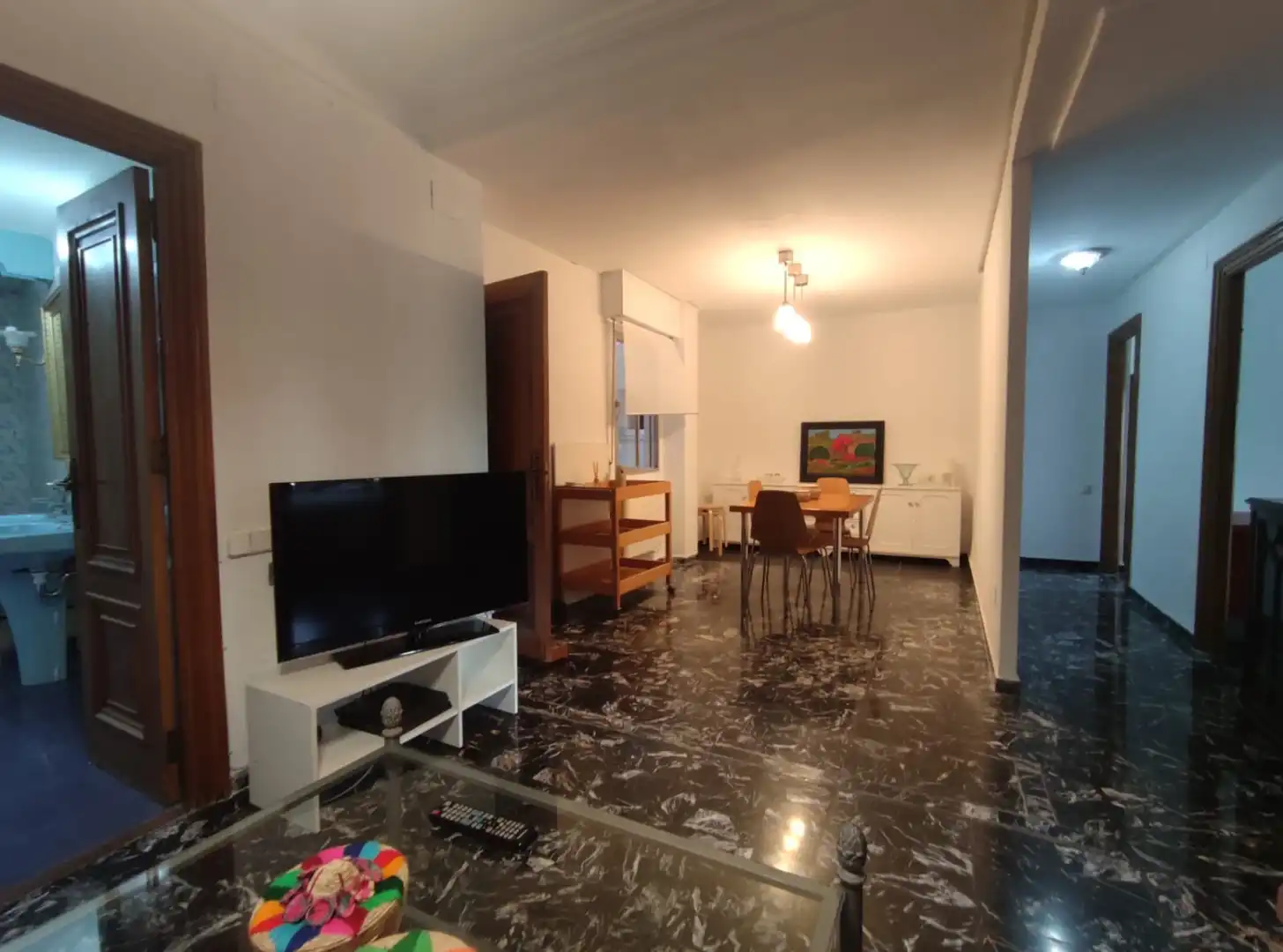Sala d'estar de Pis de lloguer en Murcia amb Aire condicionat, Calefacció i Moblat