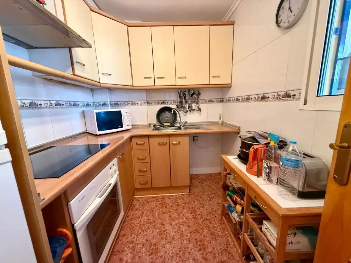Cocina de Apartamento en venta en Santa Pola con Aire acondicionado, Calefacción y Terraza