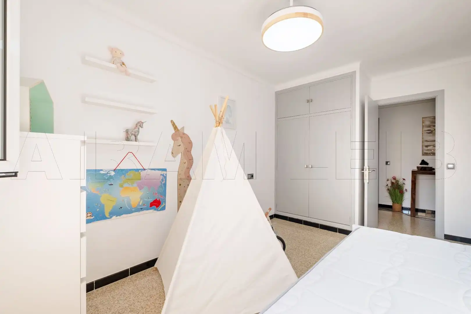 Bedroom of Flat for sale in Pollença  with Air Conditioner