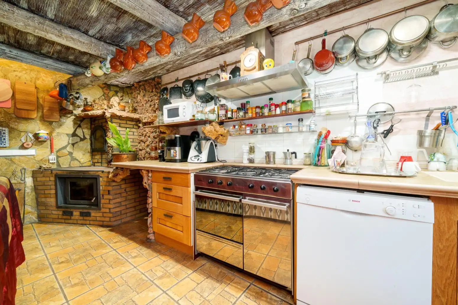 Cocina de Finca rústica en venta en Marratxí con Aire acondicionado, Calefacción y Piscina