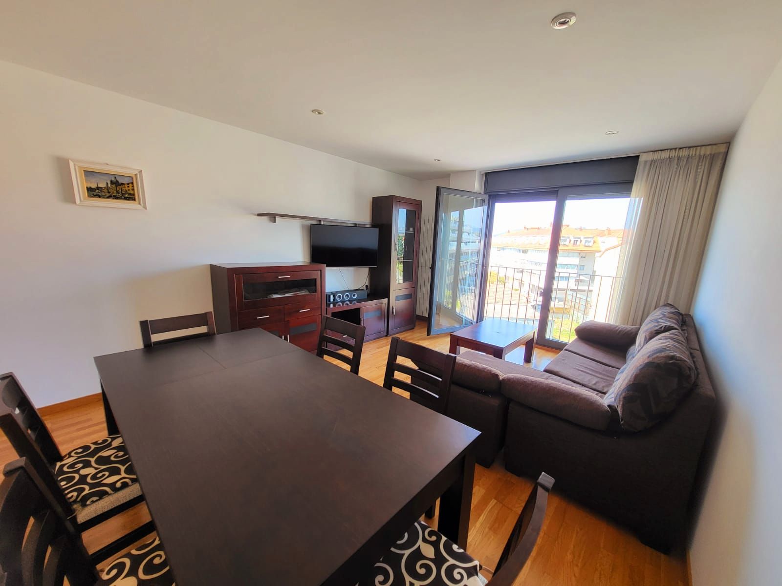 Sala d'estar de Pis en venda en Baiona amb Calefacció, Traster i Piscina