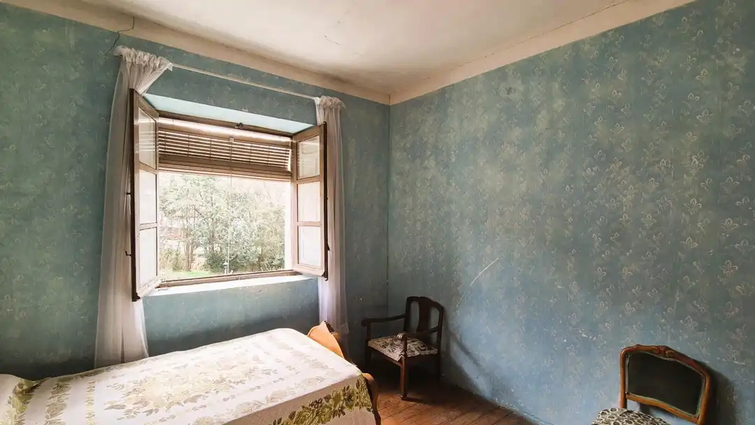 Schlafzimmer von Haus oder Chalet zum Verkauf in Puente la Reina / Gares mit Privatgarten, Terrasse und Möbliert