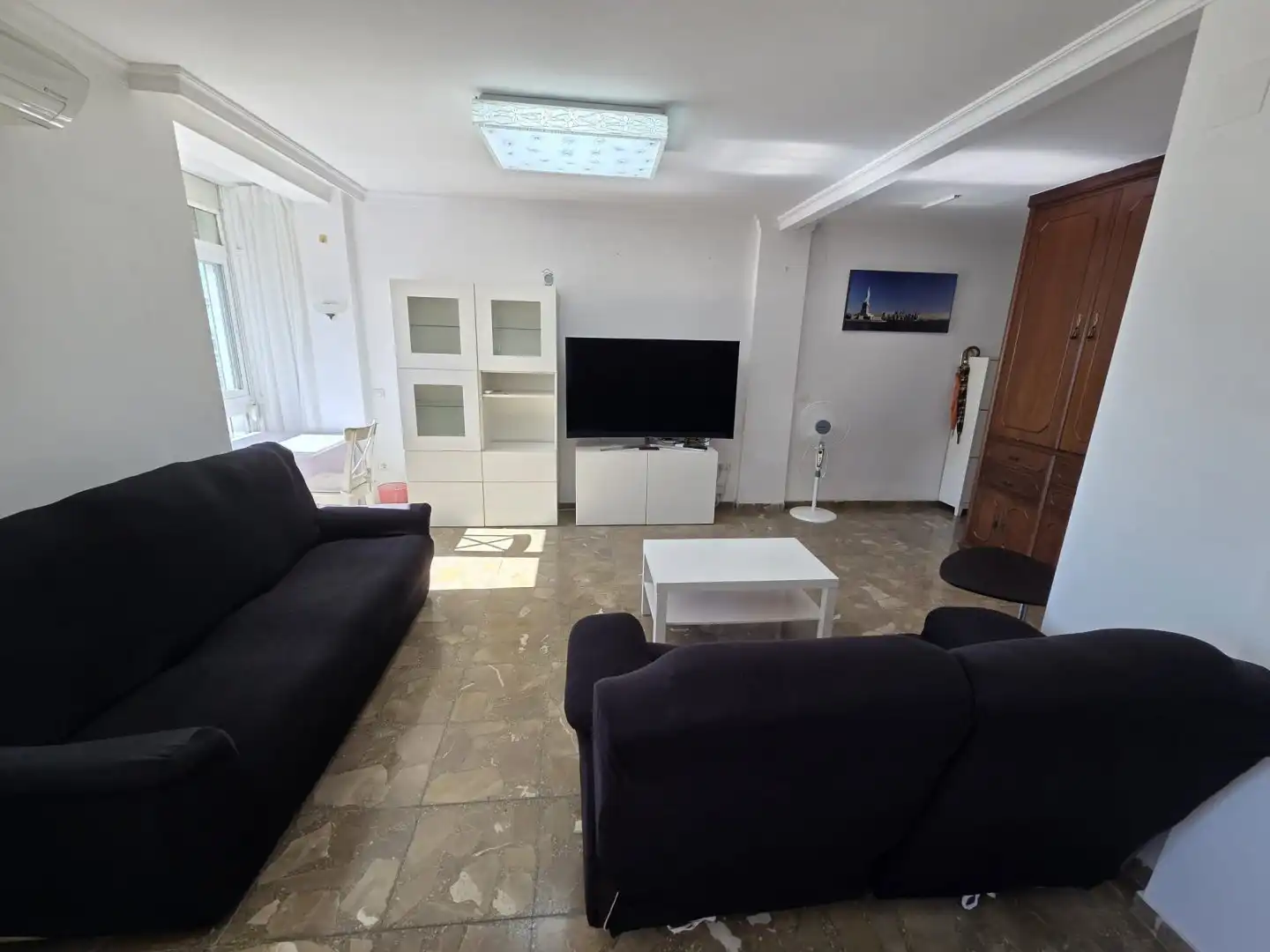 Sala de estar de Piso de alquiler en Málaga con Aire acondicionado y Amueblado
