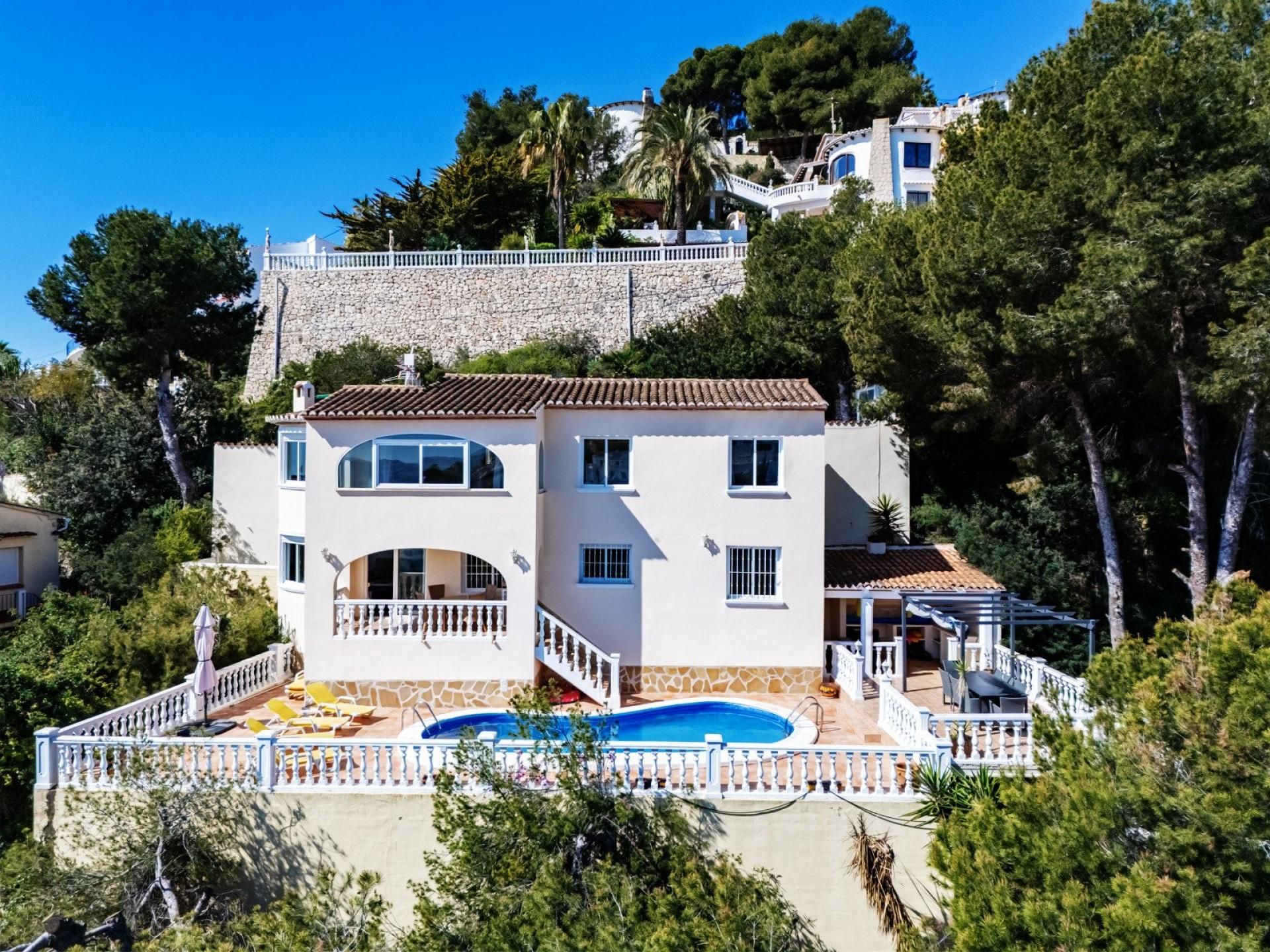 Exterior view of House or chalet for sale in Benissa  with Terrace, Swimming Pool and Balcony