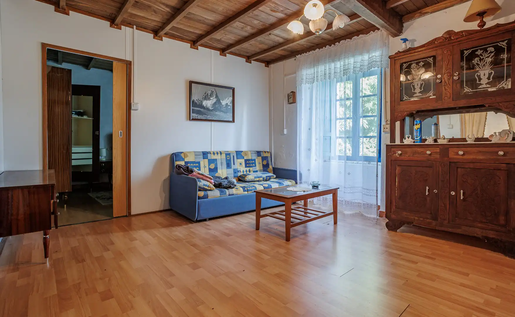 Sala d'estar de Finca rústica en venda en As Somozas  amb Moblat