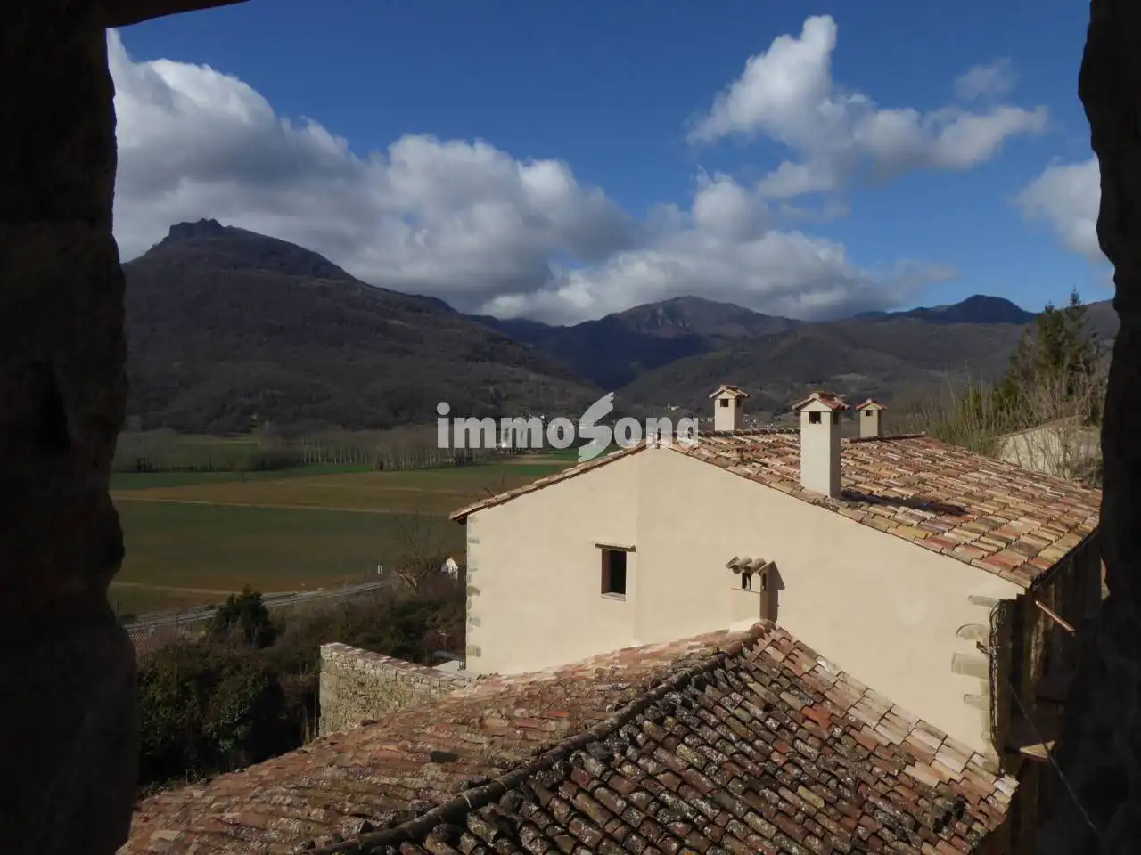 Exterior view of Houses for sale in La Vall d'en Bas  with Private garden