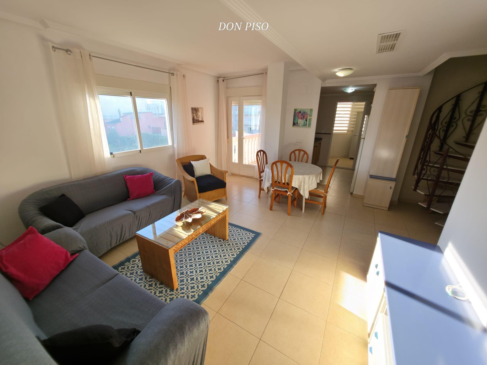 Sala d'estar de Dúplex en venda en Pedreguer amb Jardí privat, Terrassa i Piscina