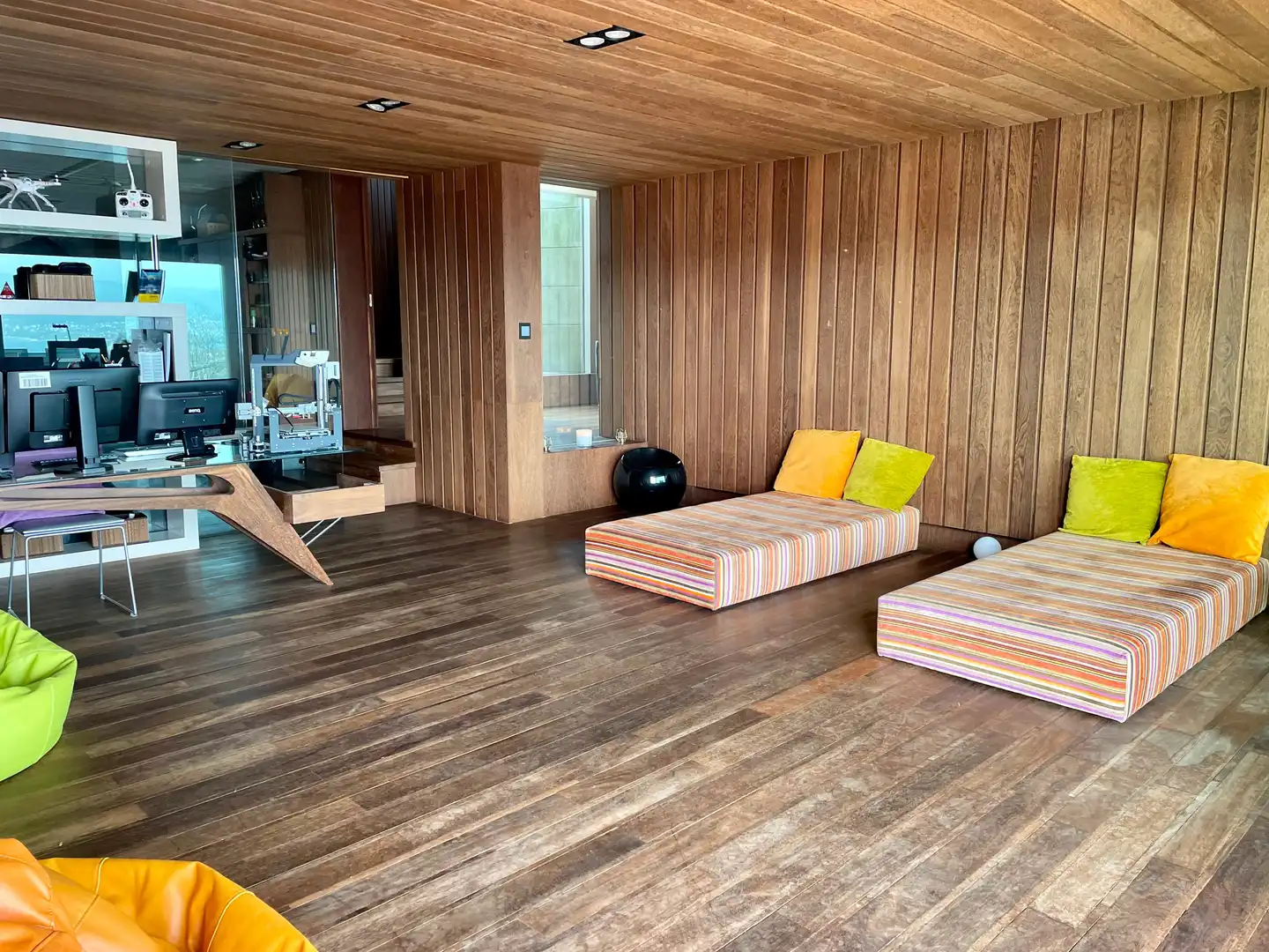 Living room of Houses for rent in Vilaboa  with Private garden, Parquet flooring and Terrace