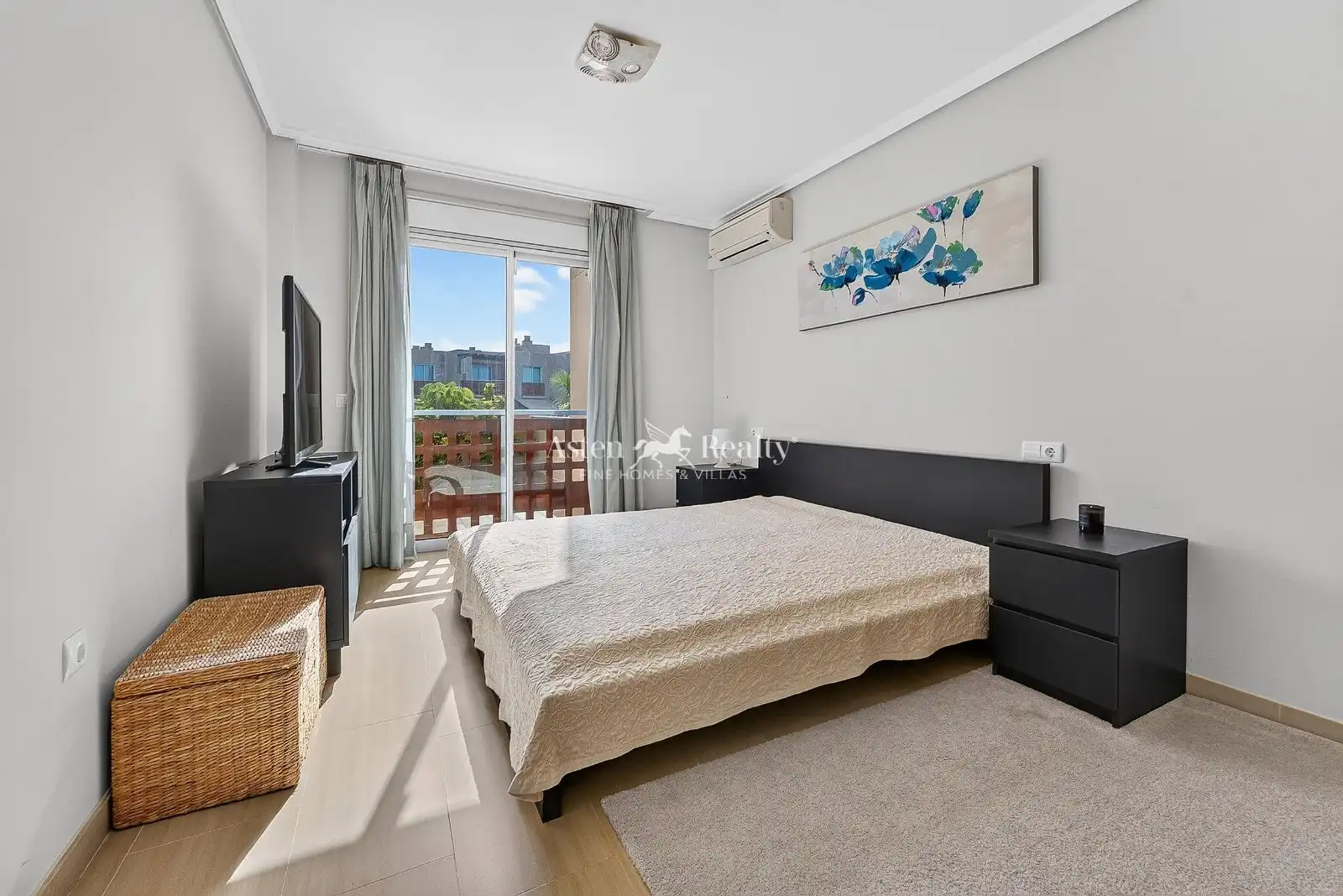 Bedroom of Flat for sale in Granadilla de Abona  with Air Conditioner, Private garden and Terrace