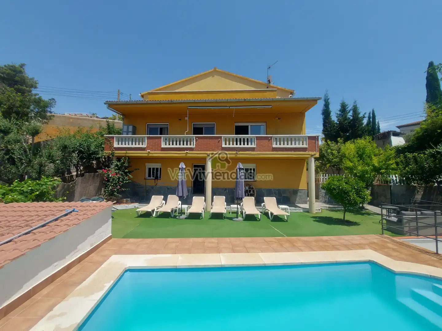 Vista exterior de Casa o xalet en venda en Olivella amb Calefacció, Jardí privat i Parquet