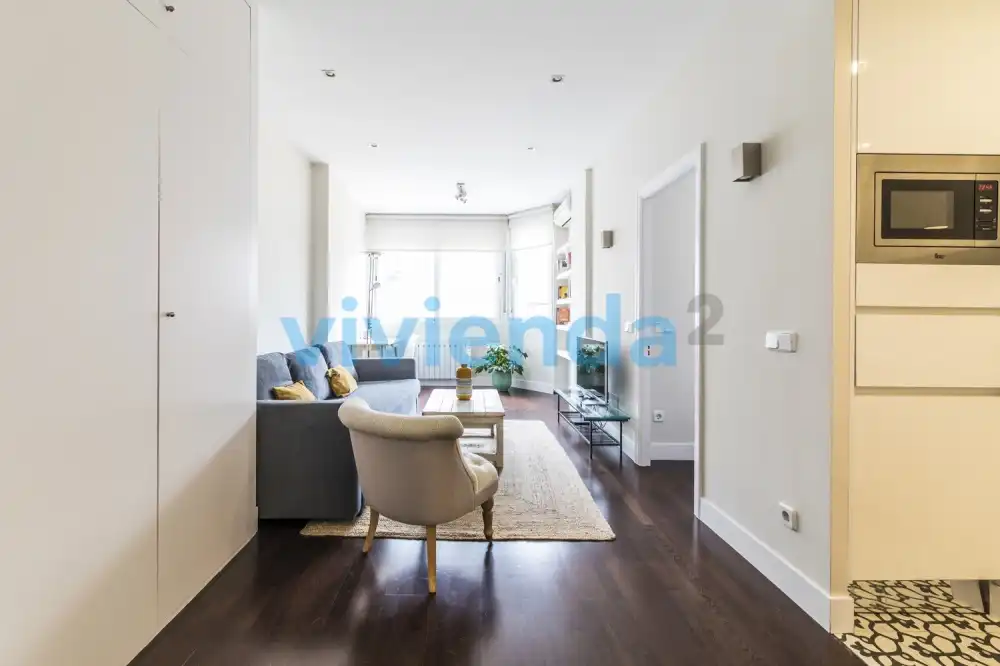 Wohnzimmer von Wohnung zur Miete in Madrid mit Klimaanlage und Heizung