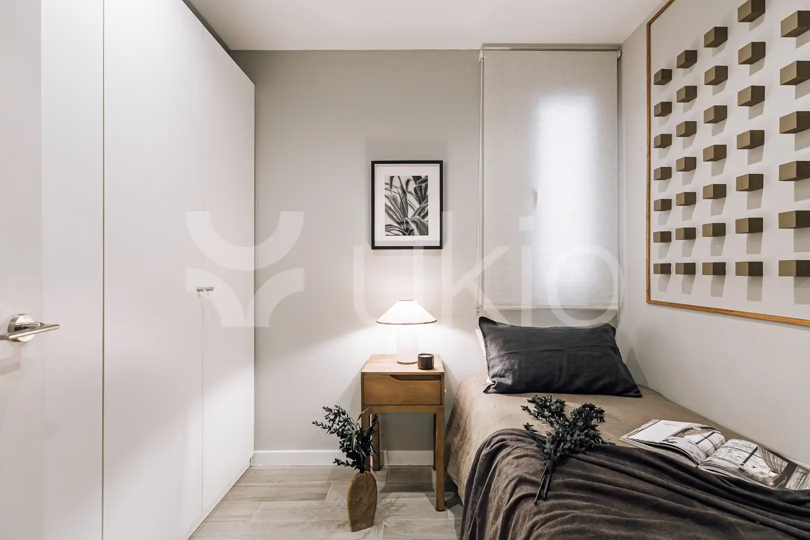 Habitación de Apartamento de alquiler en Barcelona con Aire acondicionado, Calefacción y Amueblado