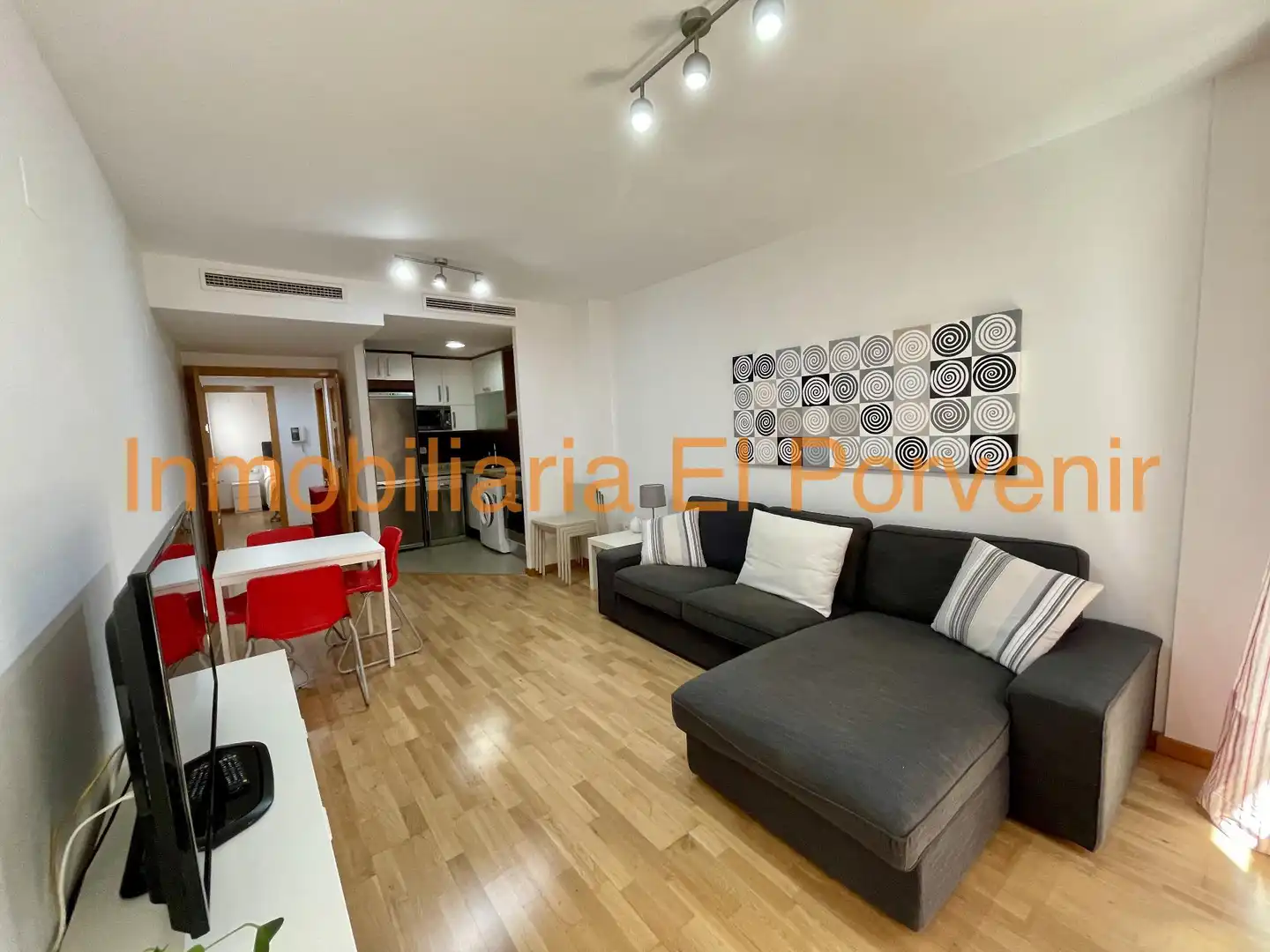 Wohnzimmer von Wohnung zur Miete in Aldaia mit Klimaanlage und Parkett