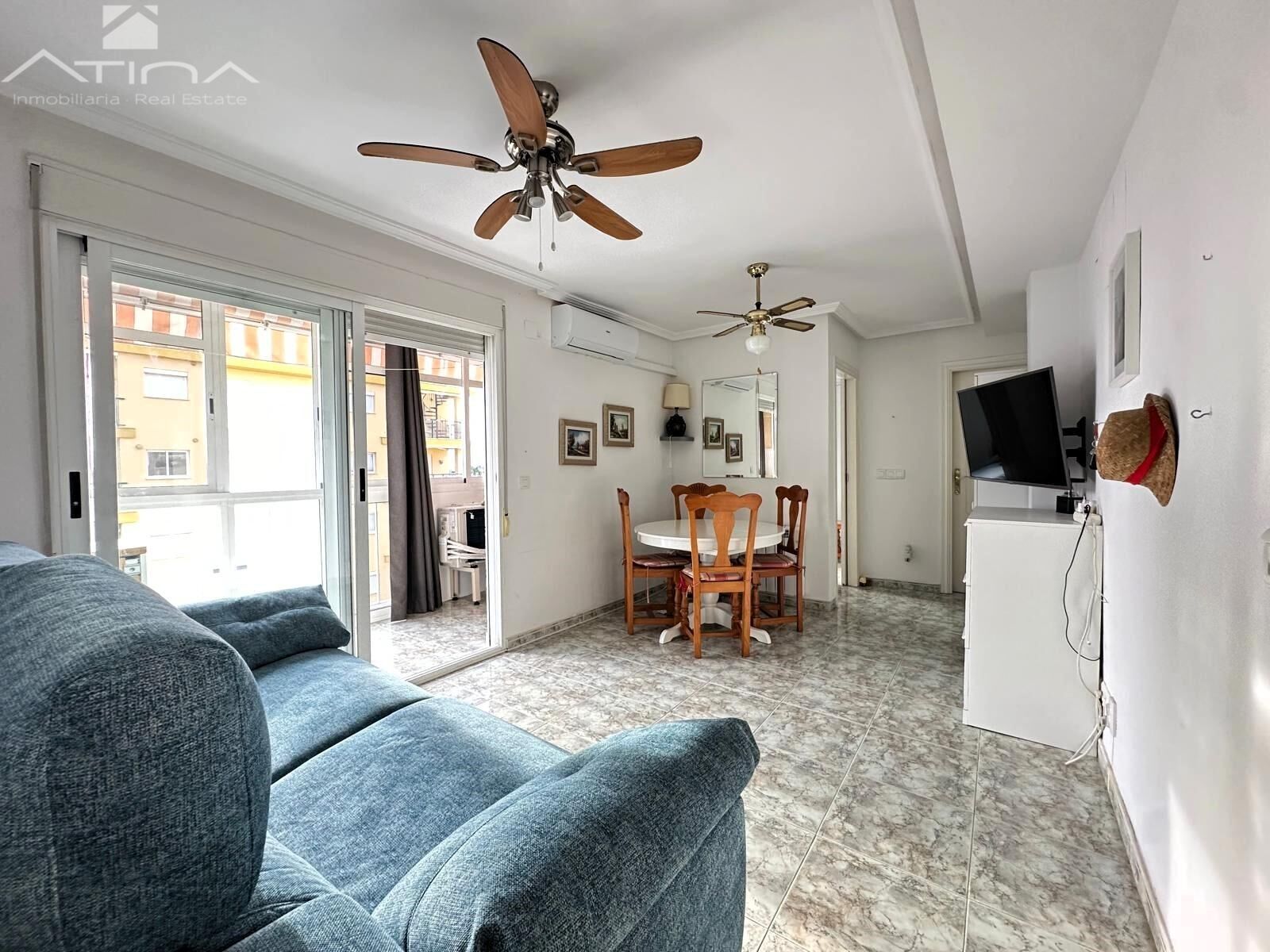 Sala de estar de Apartamento en venta en Bellreguard con Aire acondicionado, Terraza y Amueblado