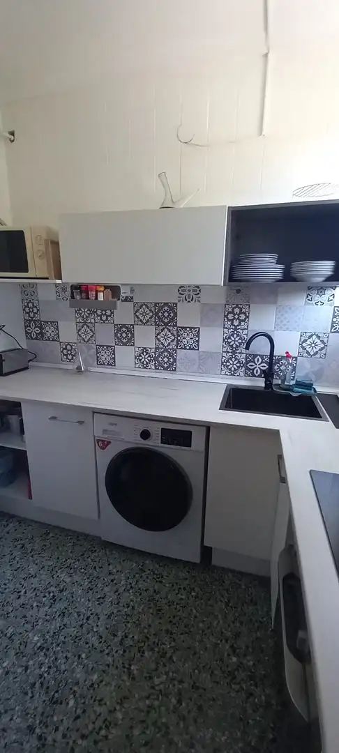 Cuina de Apartament en venda en Roses amb Jardí privat
