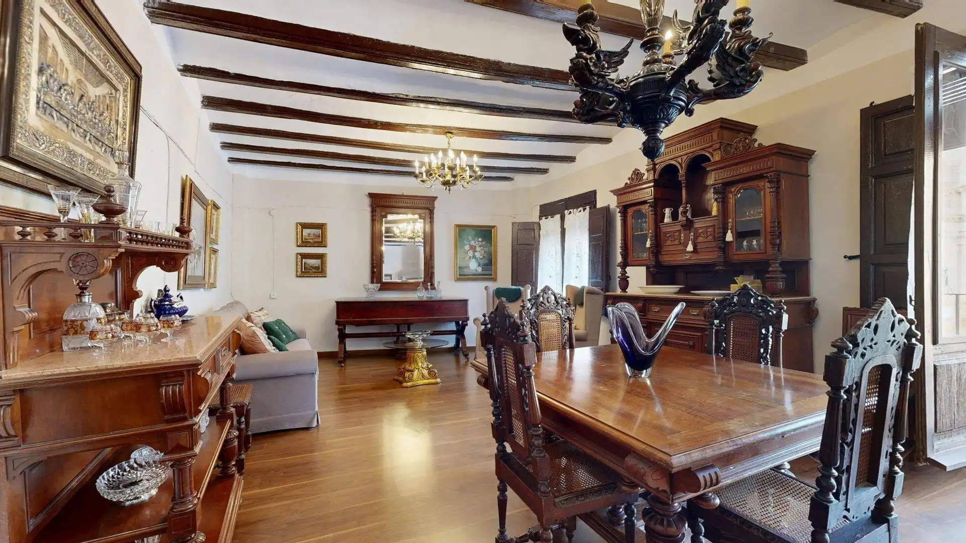 Comedor de Casa o chalet en venta en Magallón con Jardín privado, Terraza y Amueblado