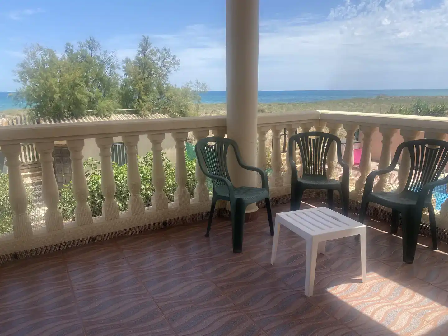 Terraza de Casa o chalet de alquiler en Tavernes de la Valldigna con Jardín privado y Amueblado
