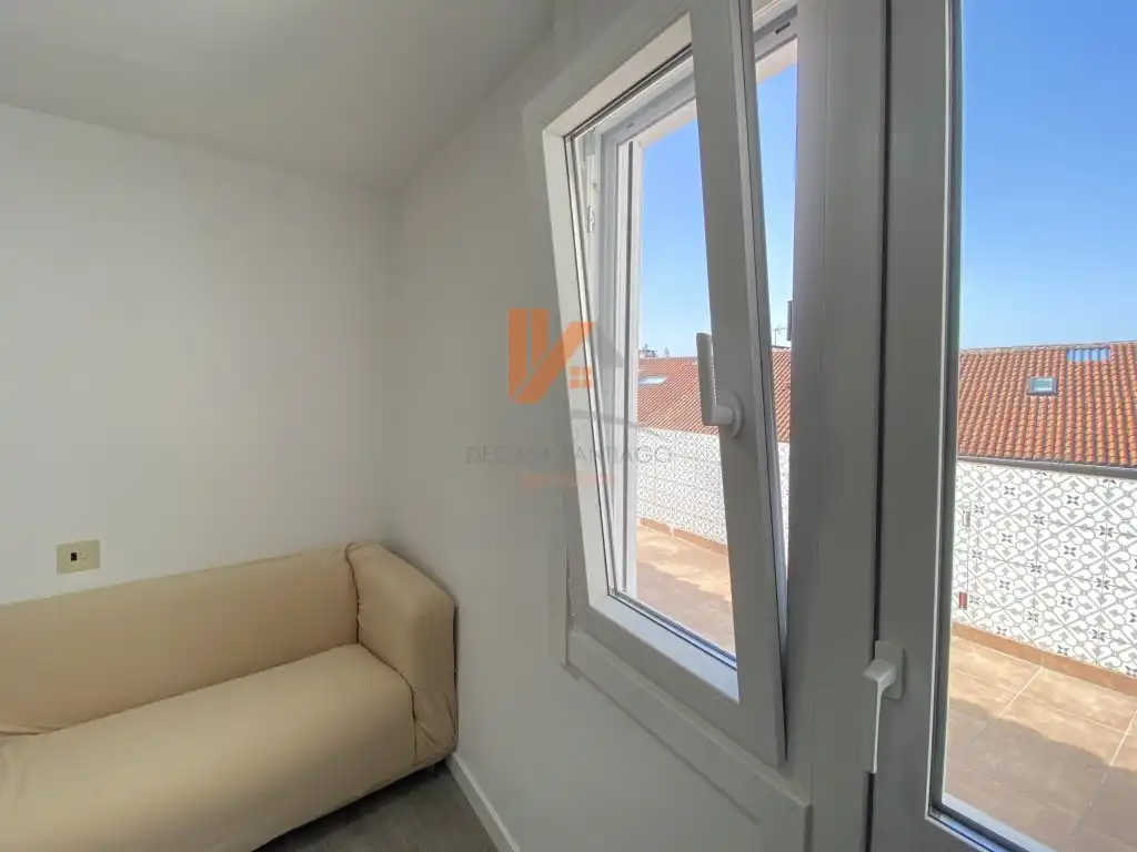 Terrassa de Apartament de lloguer en Santiago de Compostela  amb Terrassa i Moblat