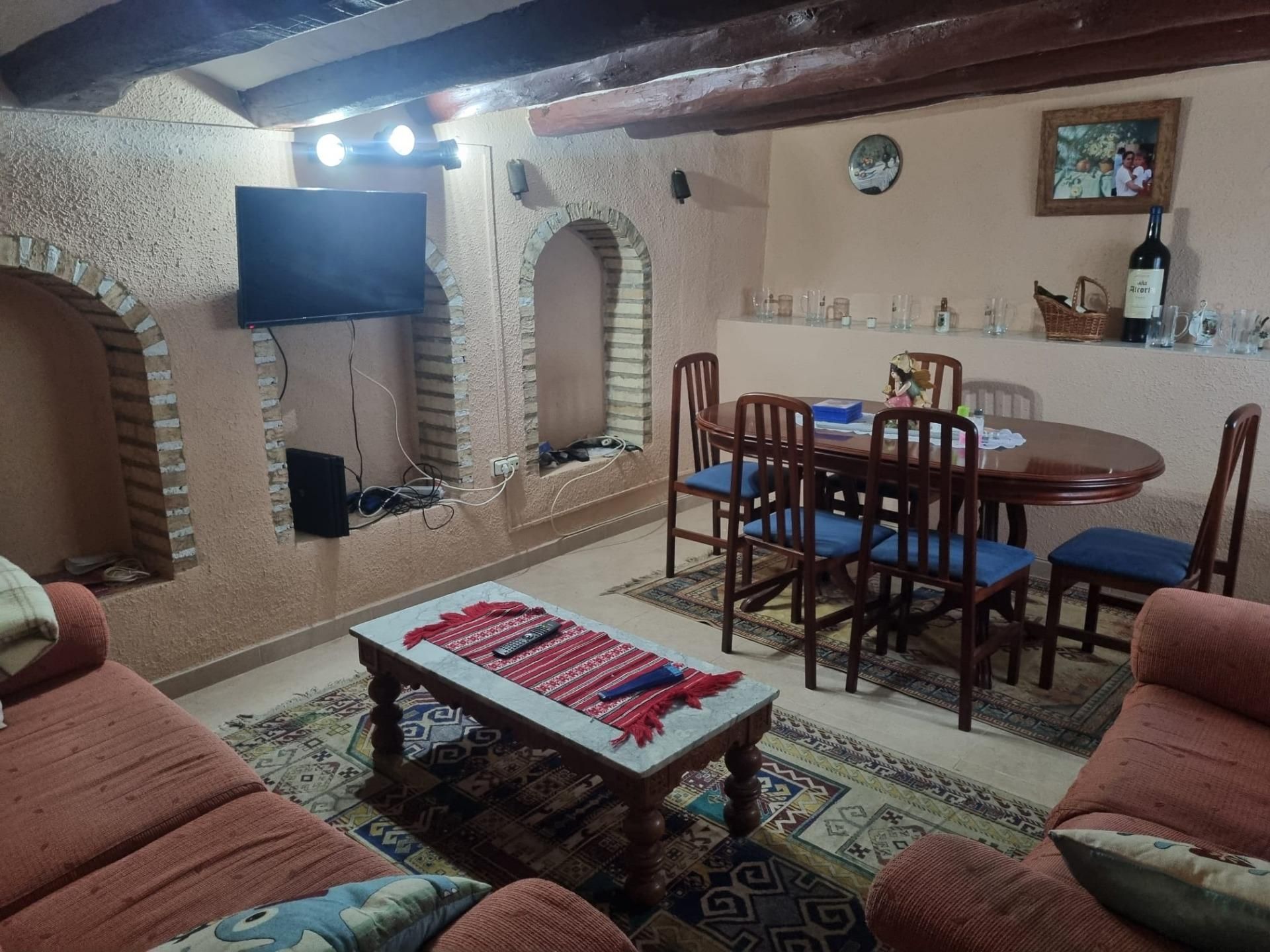 Sala d'estar de Casa adosada en venda en Milagro amb Calefacció i Terrassa