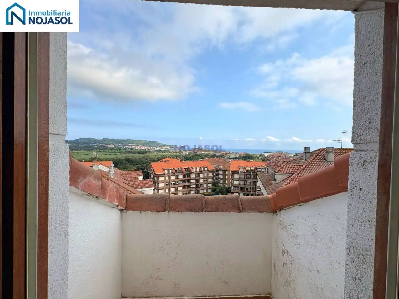 Balcony of Flat for rent in Noja  with Heating, Terrace and Furnished