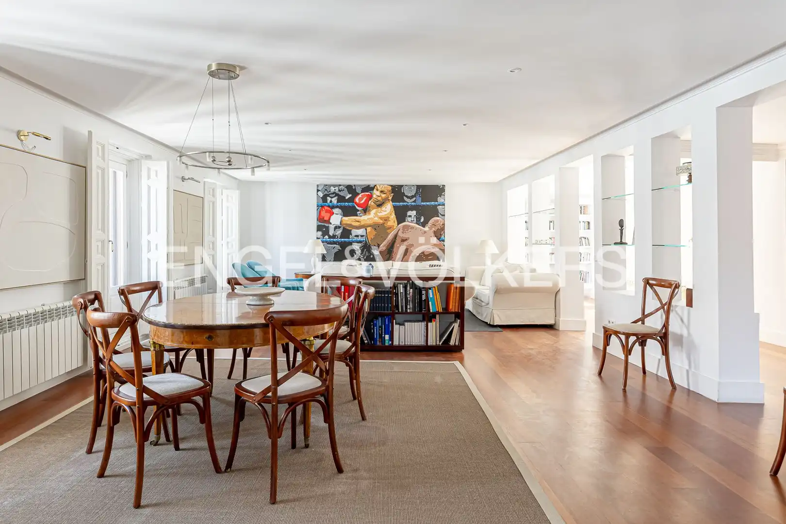 Dining room of Flat for rent in Madrid  with Air Conditioner, Heating and Balcony