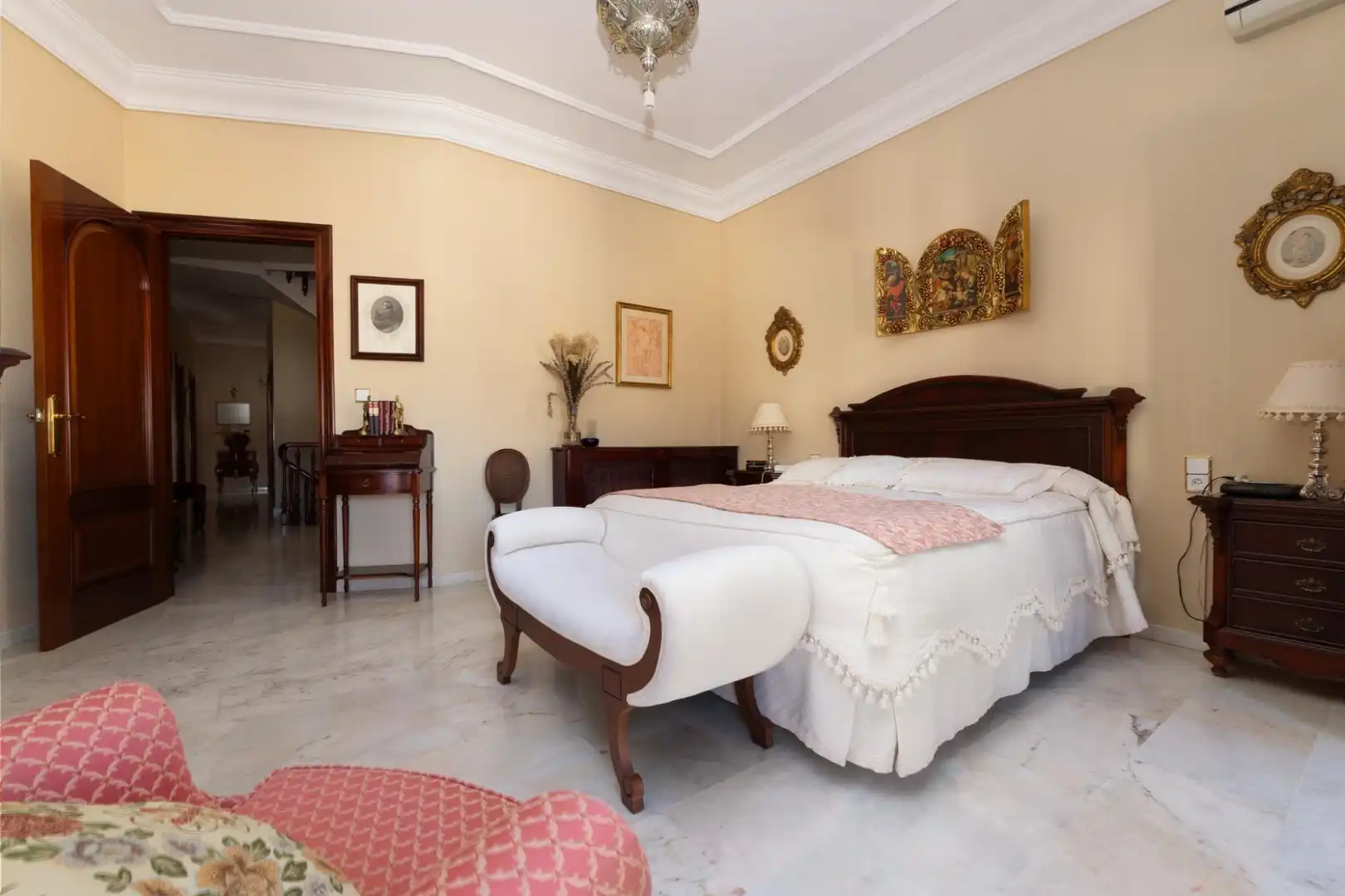 Schlafzimmer von Einfamilien-Reihenhaus zum Verkauf in La Roda de Andalucía mit Heizung, Abstellraum und Balkon
