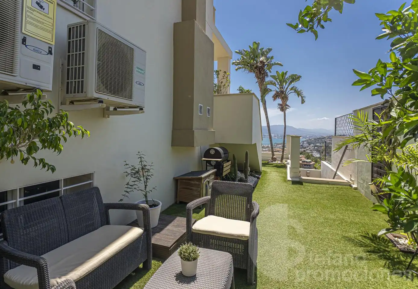 Terraza de Casa adosada en venta en Málaga con Aire acondicionado, Jardín privado y Terraza