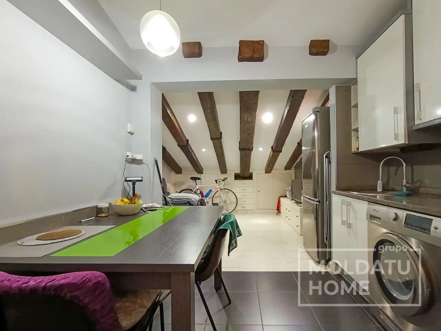 Kitchen of Flat for sale in Irun   with Heating and Furnished