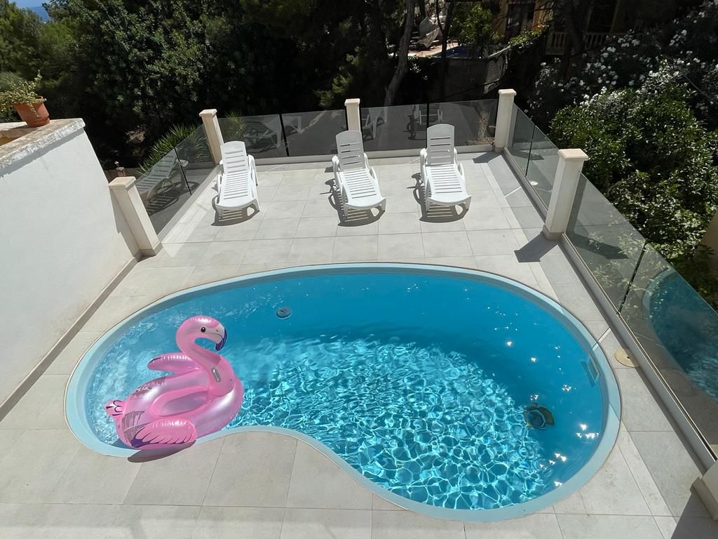 Swimming pool of Single-family semi-detached to rent in Calvià  with Air Conditioner, Swimming Pool and Furnished