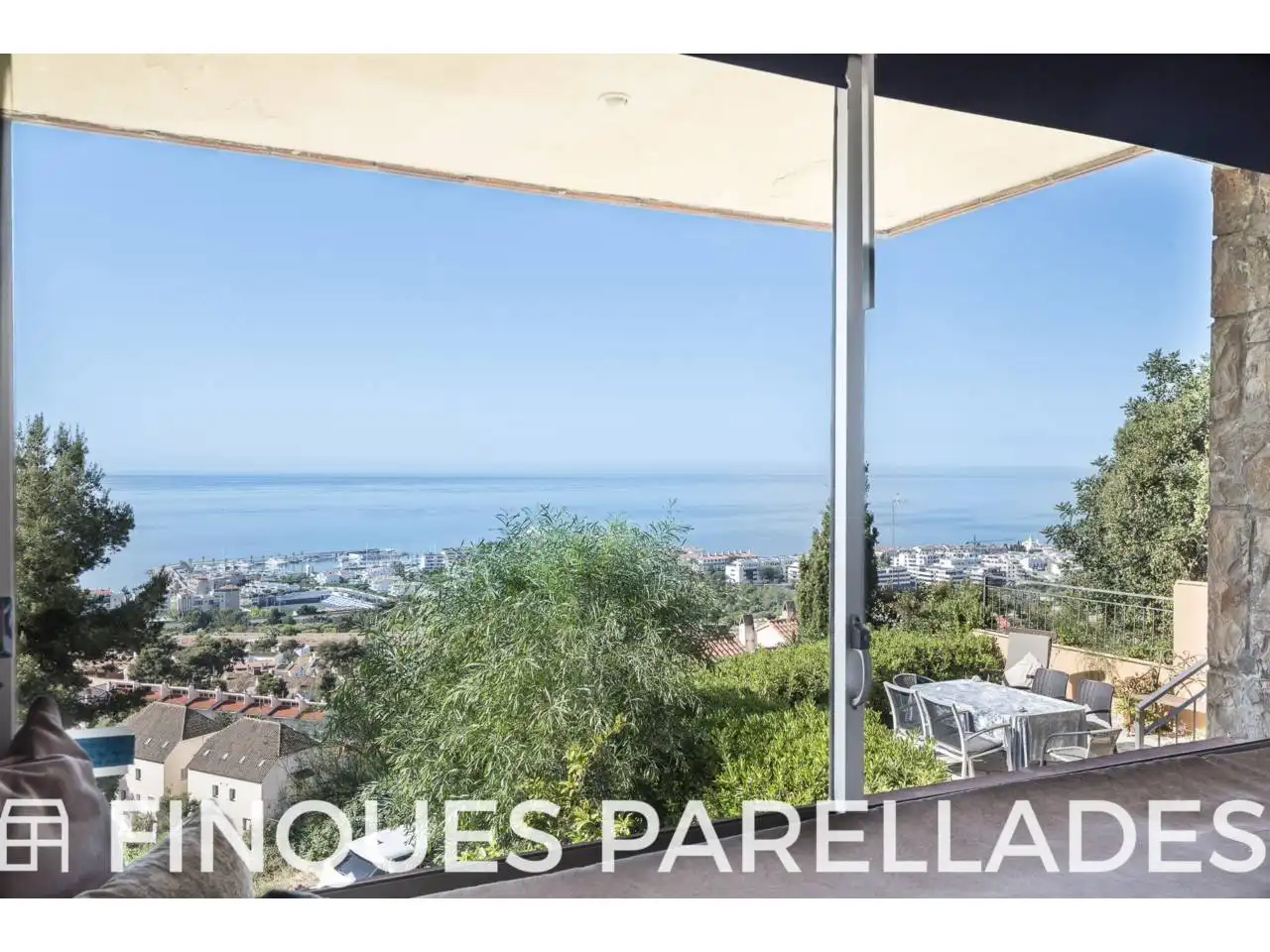 Exterior view of Houses for sale in Sitges  with Terrace and Swimming Pool