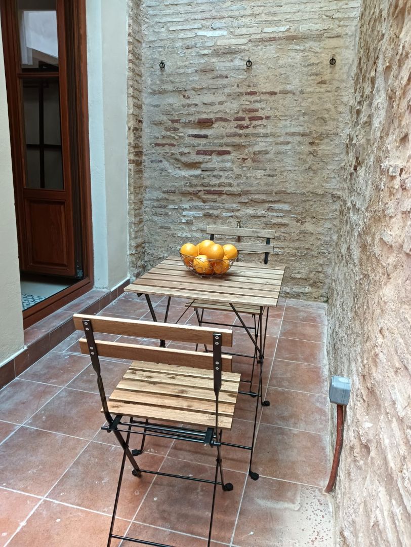 Terrace of Flat to rent in  Valencia Capital  with Air Conditioner, Heating and Terrace