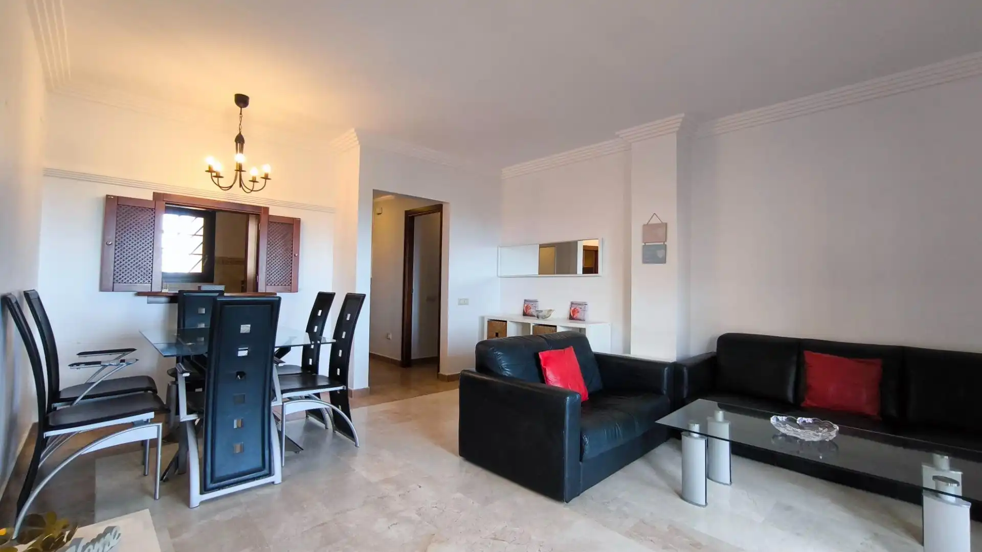 Sala de estar de Apartamento de alquiler en Ayamonte con Terraza, Amueblado y Piscina comunitaria