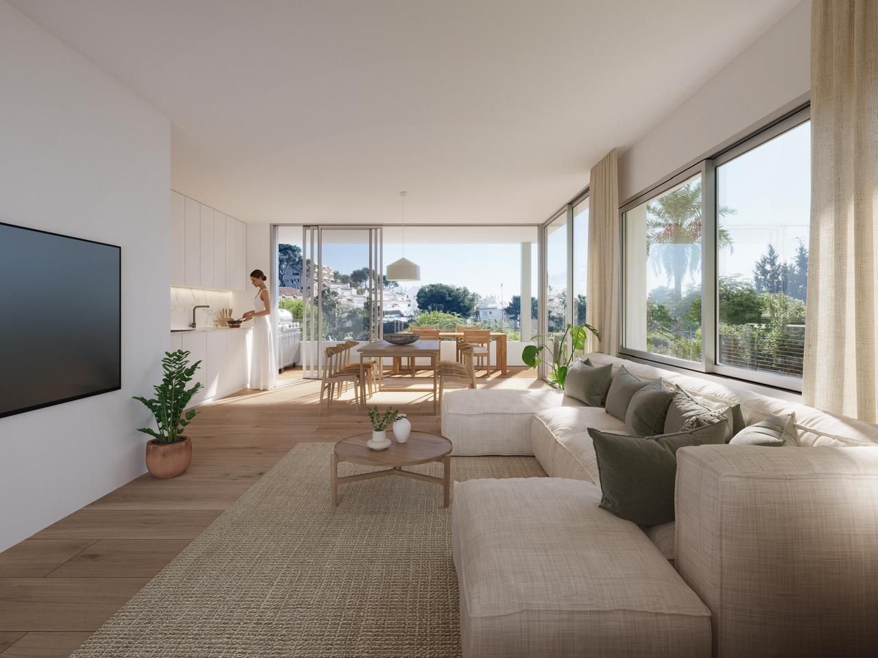 Sala d'estar de Casa o xalet en venda en Sant Pere de Ribes amb Aire condicionat, Calefacció i Jardí privat