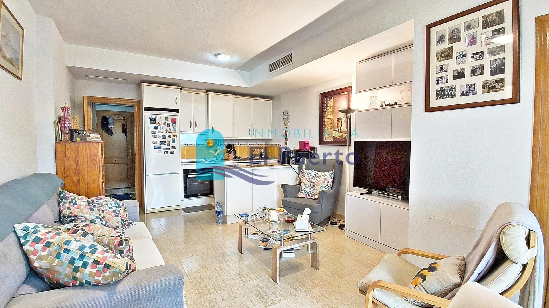 Sala d'estar de Apartament en venda en Mazarrón amb Aire condicionat, Calefacció i Terrassa