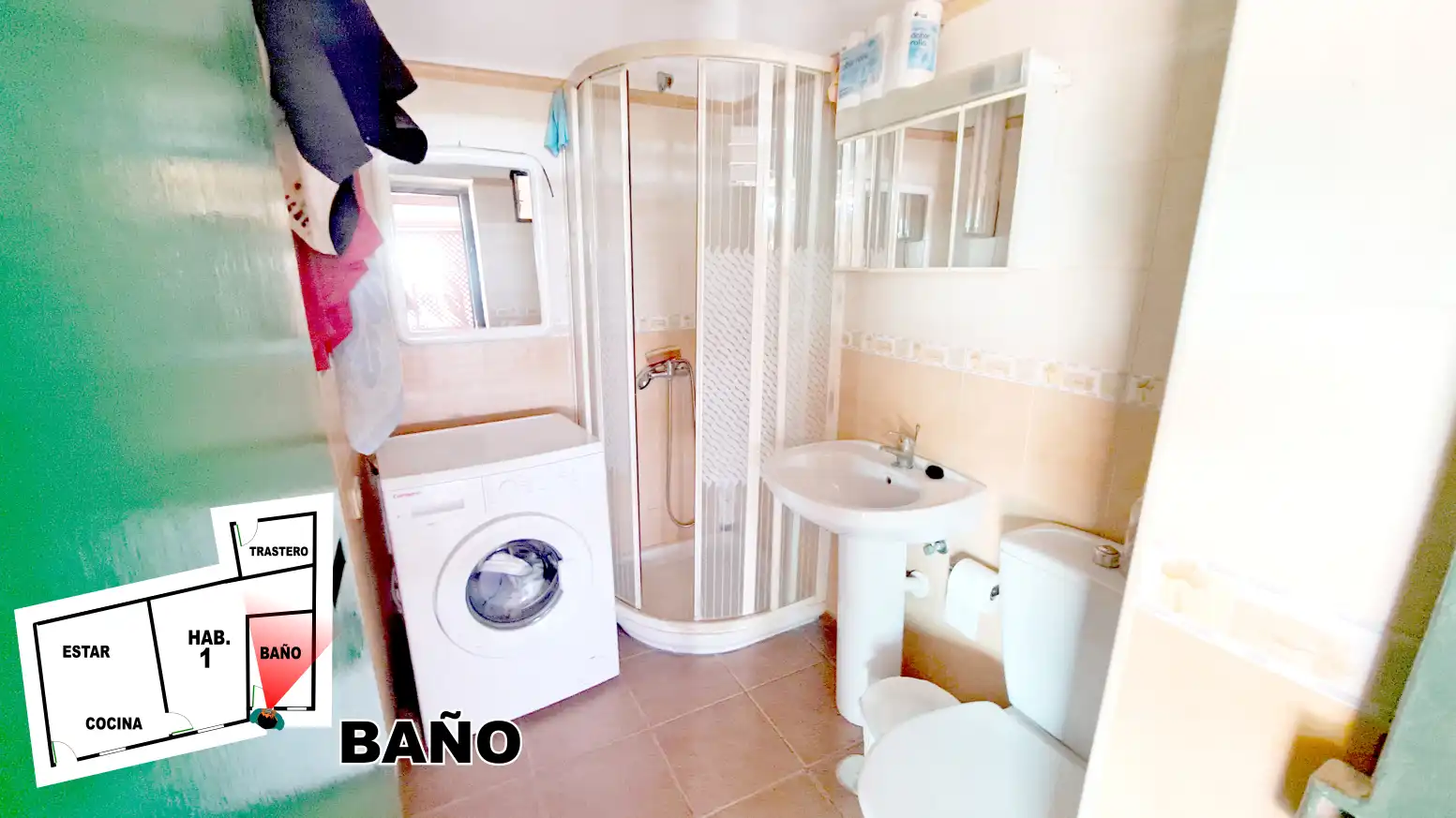 Baño de Finca rústica en venta en Ingenio con Terraza, Horno y TV