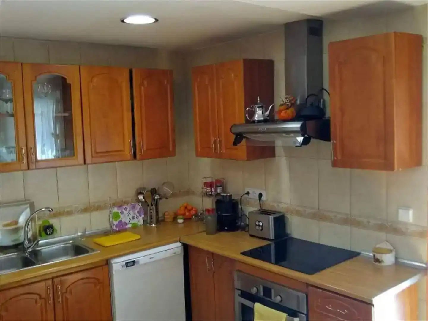 Cuina de Casa adosada en venda en Aniñón amb Jardí privat, Parquet i Traster