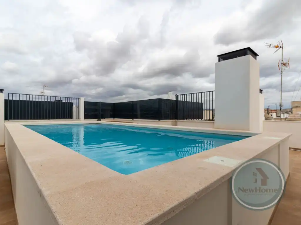 Piscina de Piso de alquiler en Elche / Elx con Aire acondicionado, Terraza y Piscina comunitaria
