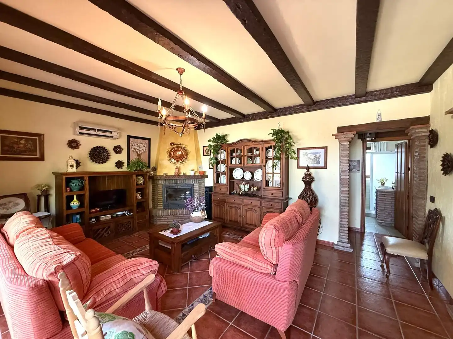 Living room of Country homes for sale in Cútar  with Air Conditioner, Private garden and Terrace