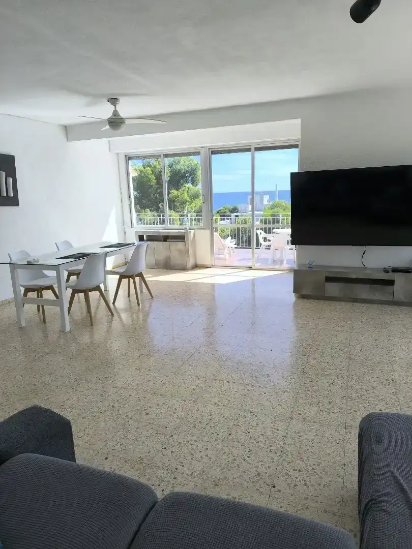 Sala d'estar de Apartament de lloguer en Oropesa del Mar / Orpesa amb Aire condicionat, Moblat i Forn