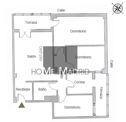 Vista exterior de Piso en venta en Madrid con Calefacción y Terraza