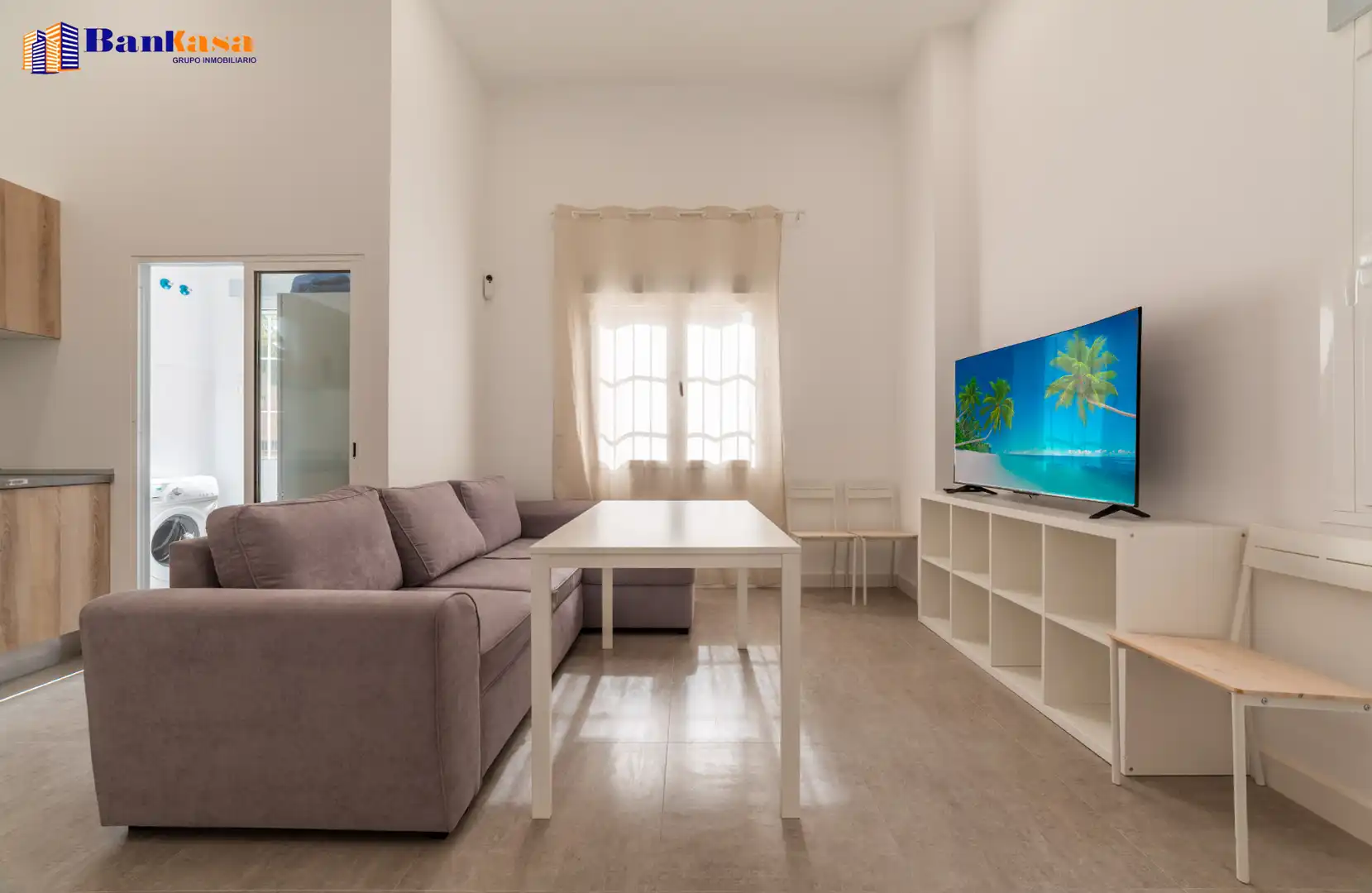 Wohnzimmer von Wohnung zur Miete in Málaga mit Klimaanlage und Möbliert