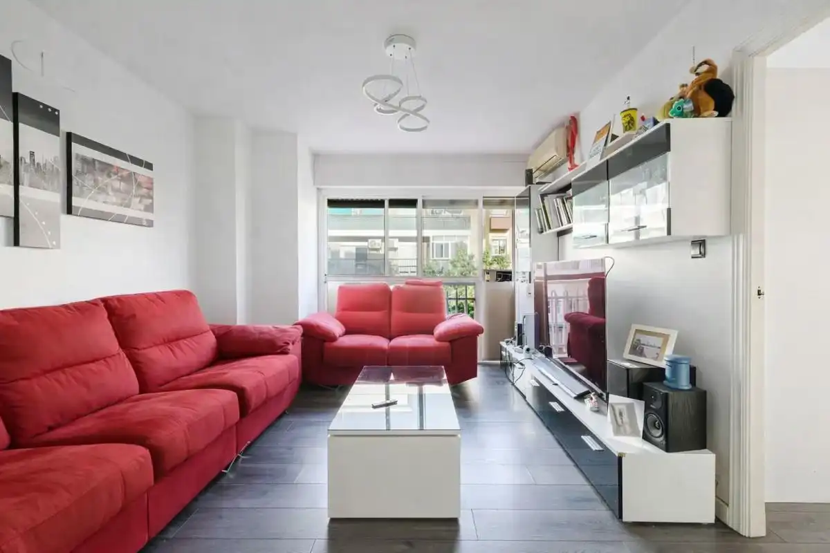 Wohnzimmer von Wohnung zum Verkauf in Málaga Capital mit Klimaanlage, Heizung und Terrasse