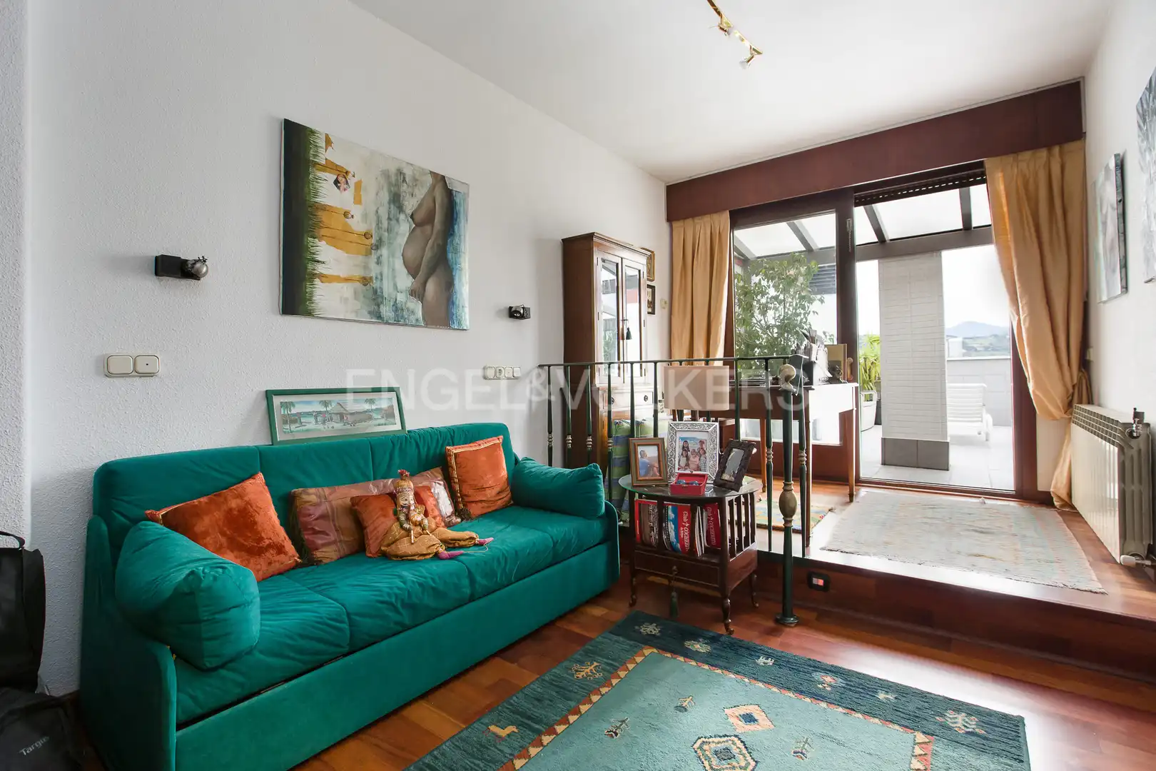 Sala de estar de Ático en venta en Bilbao  con Calefacción, Parquet y Terraza