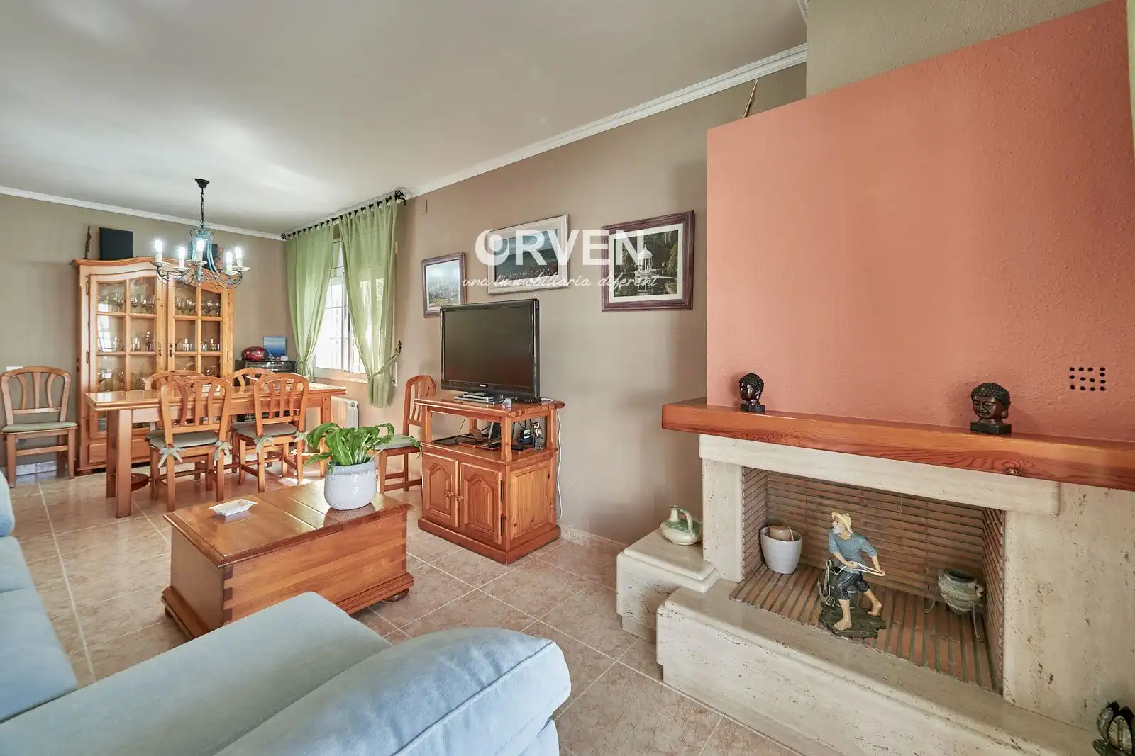 Sala d'estar de Casa o xalet en venda en Creixell amb Aire condicionat, Calefacció i Terrassa