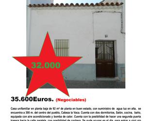 Exterior view of Single-family semi-detached for sale in Cabeza la Vaca  with Air Conditioner, Furnished and Washing machine