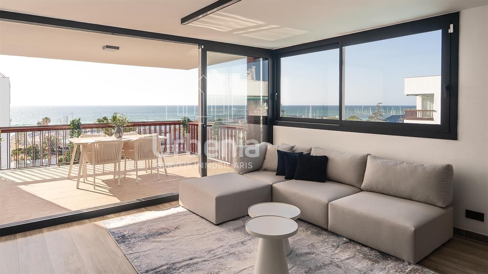 Living room of Attic for sale in Sant Andreu de Llavaneres  with Storage room, Swimming Pool and Community pool